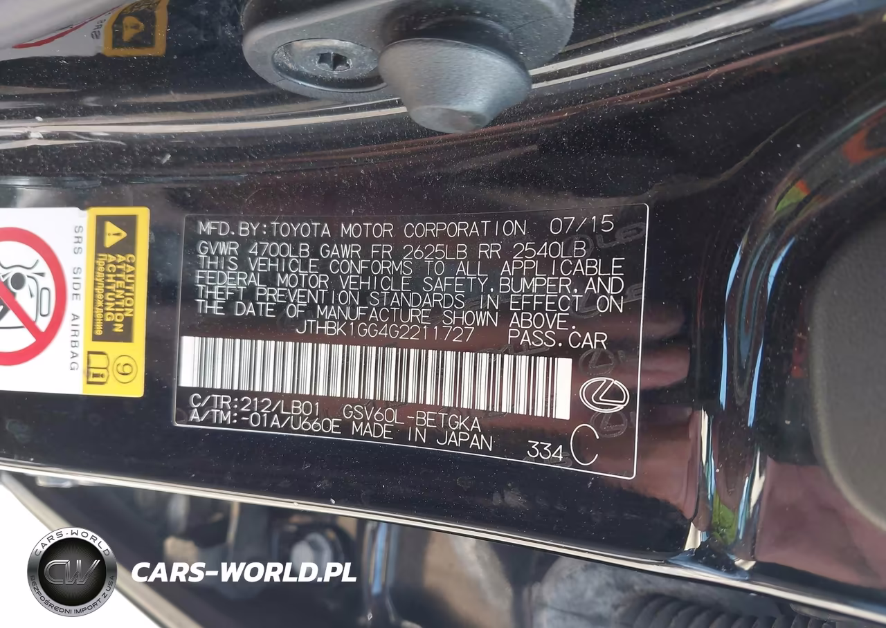 2016 Lexus Es 350 VIN:JTHBK1GG4G2211727 - 9