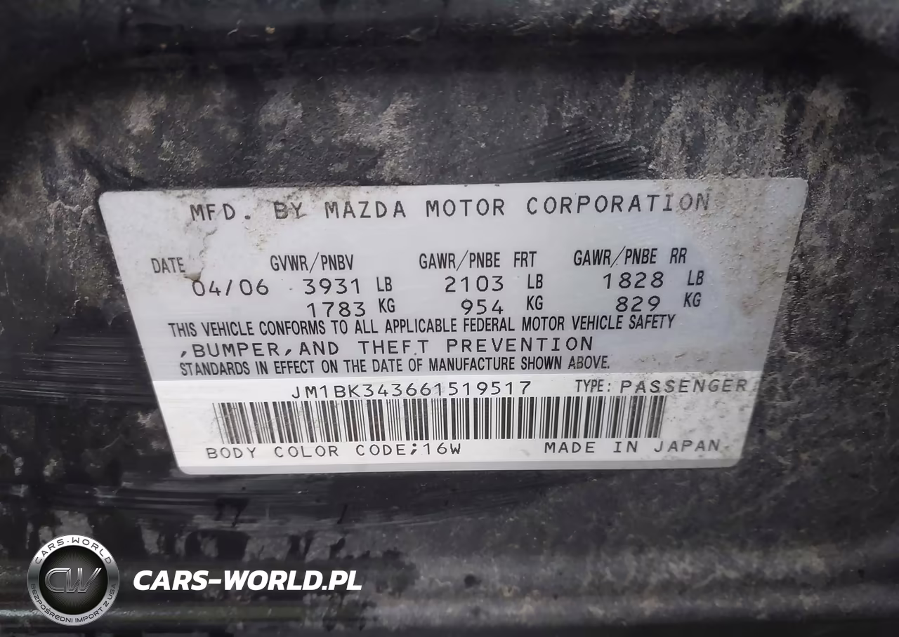 2006 Mazda Mazda3 S Touring VIN:JM1BK343661519517 - 9