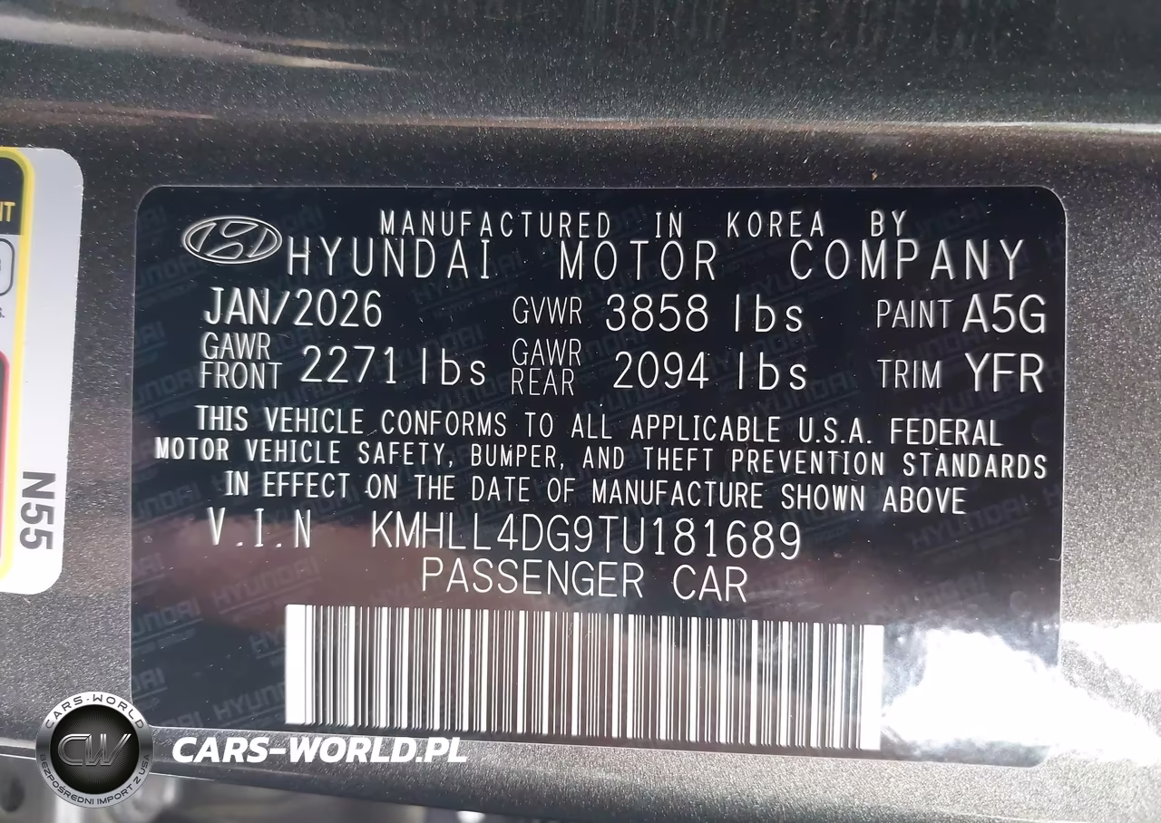 2026 Hyundai Elantra Se VIN:KMHLL4DG9TU181689 - 9