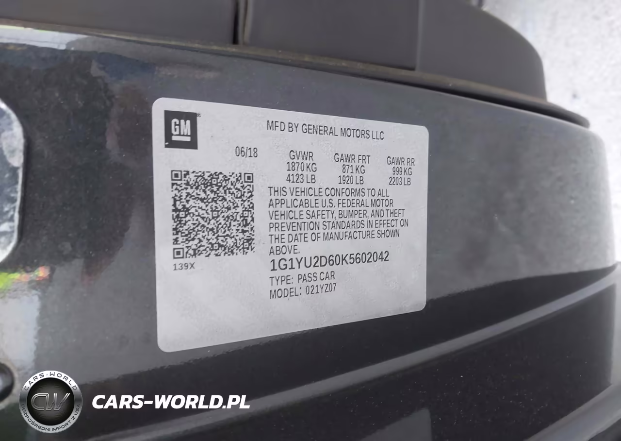 2019 Chevrolet Corvette Z06 VIN:1G1YU2D60K5602042 - 9