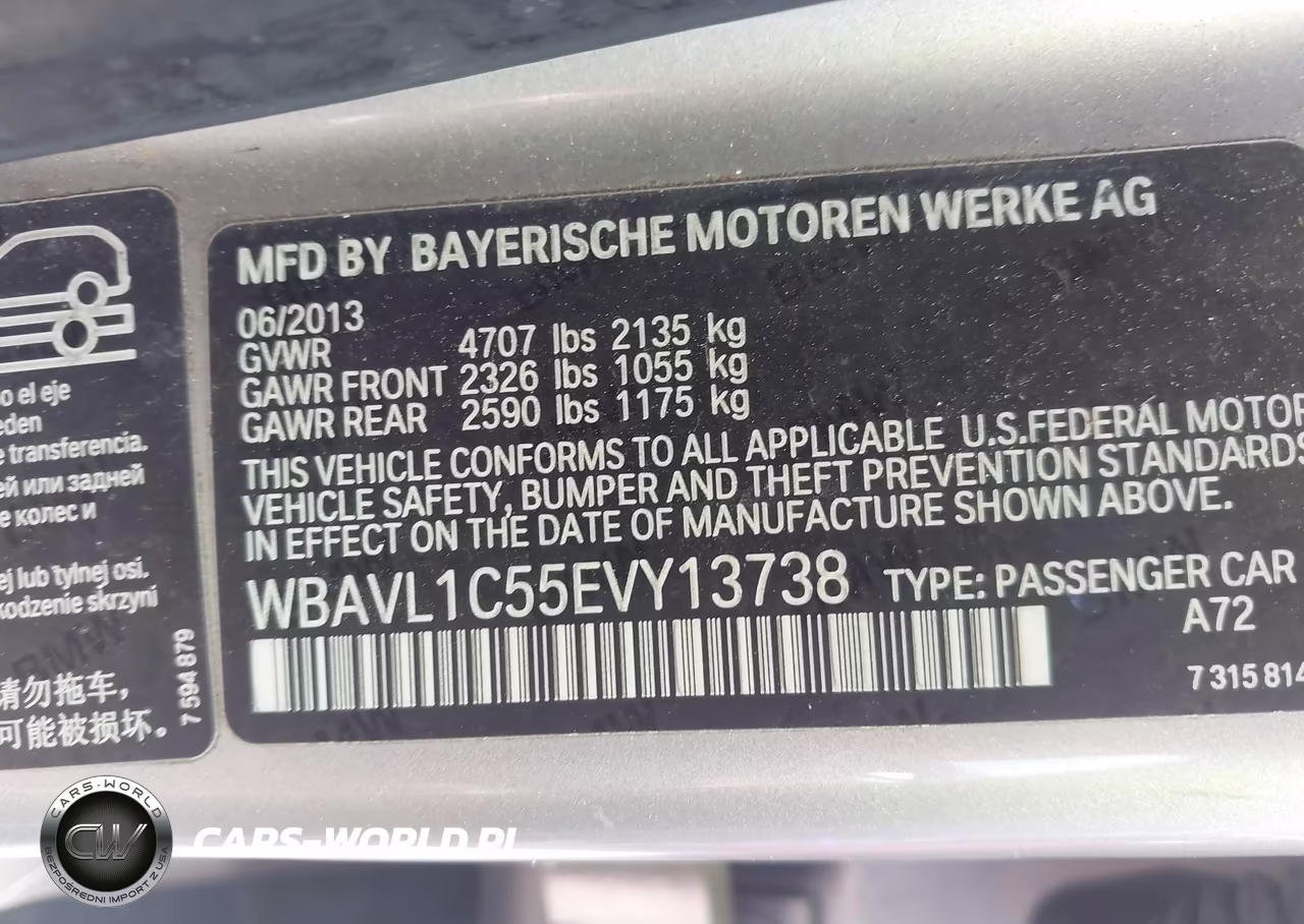 2014 BMW X1 xDrive28I VIN:WBAVL1C55EVY13738 - 9