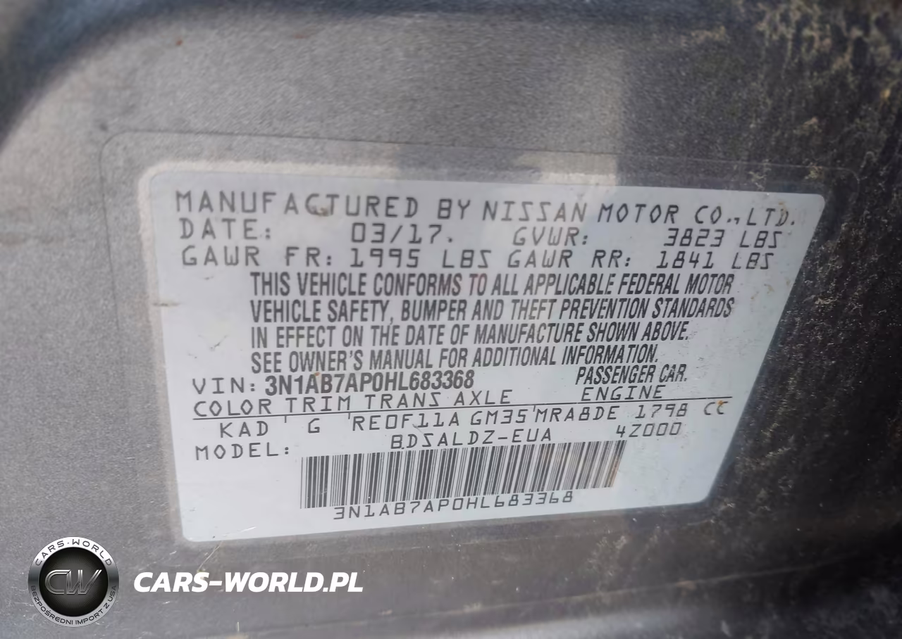2017 Nissan Sentra Sv VIN:3N1AB7AP0HL683368 - 9