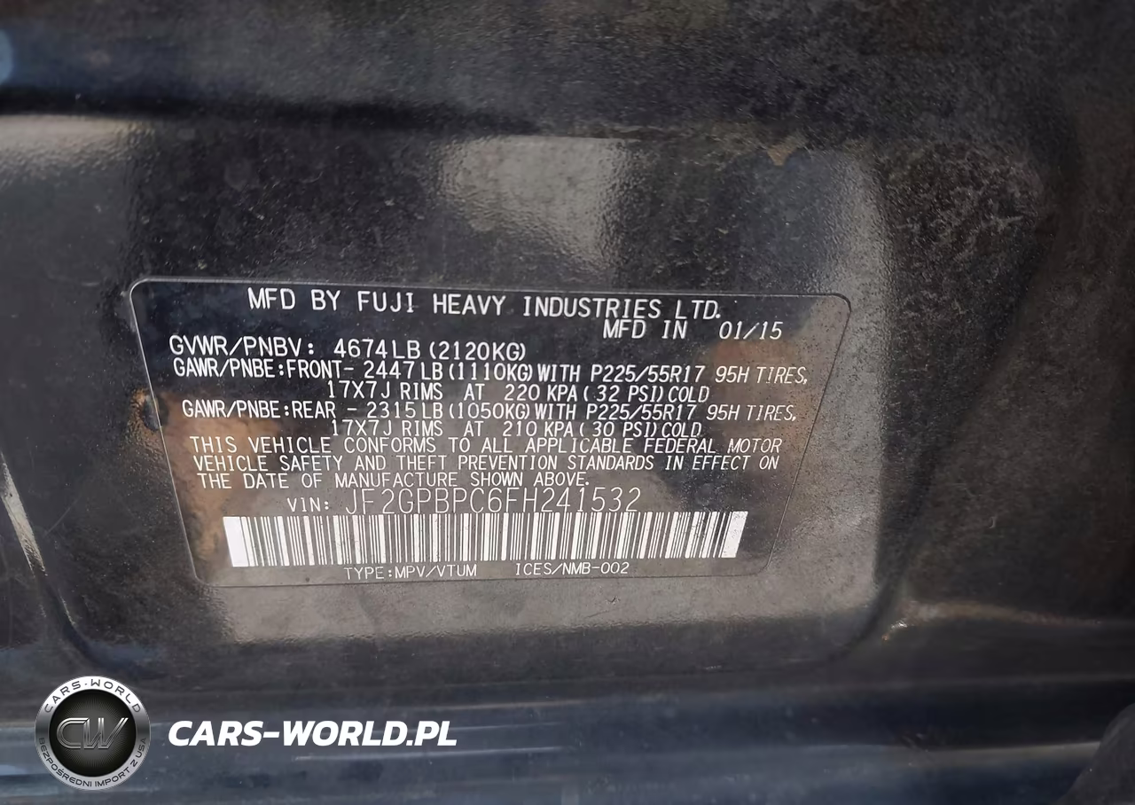 2015 Subaru Xv Crosstrek Hybrid Touring VIN:JF2GPBPC6FH241532 - 9