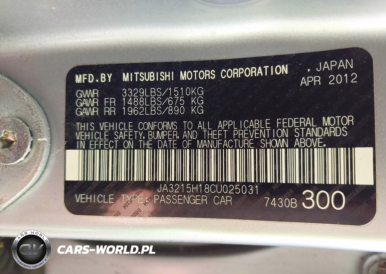 2012 Mitsubishi I-Miev Es-Se VIN:JA3215H18CU025031 - 9