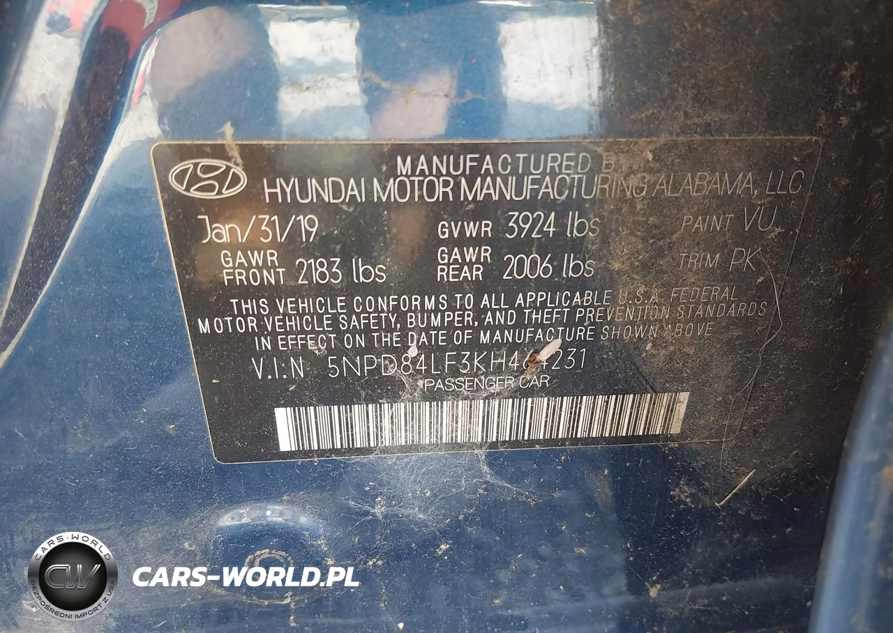 2019 Hyundai Elantra Sel VIN:5NPD84LF3KH464231 - 9