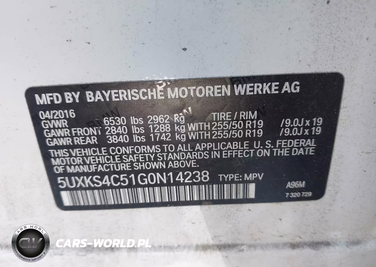 2016 BMW X5 xDrive35D VIN:5UXKS4C51G0N14238 - 9