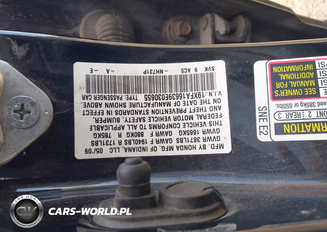 2009 Honda Civic Lx-S VIN:19XFA16639E030655 - 9