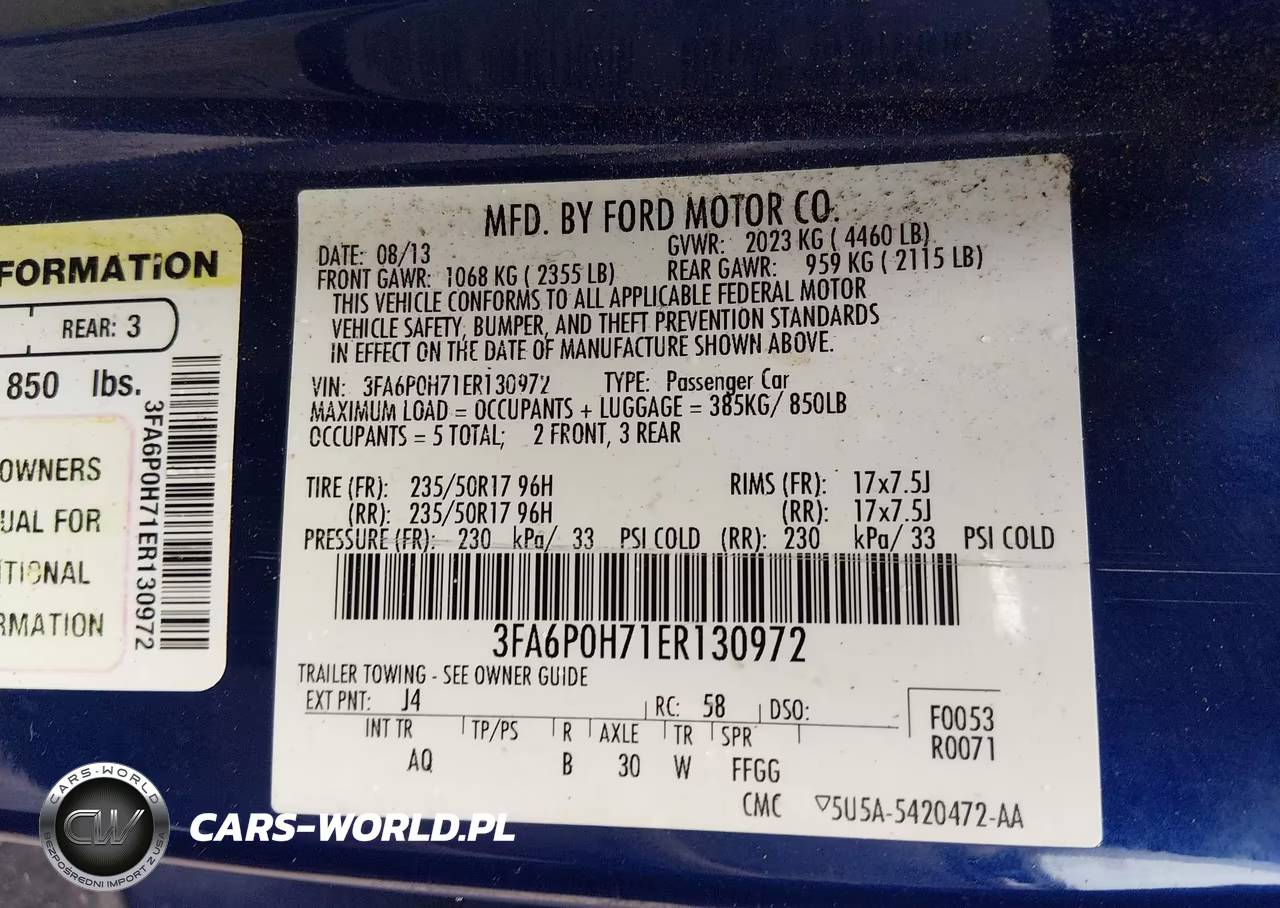 2014 Ford Fusion Se VIN:3FA6P0H71ER130972 - 9