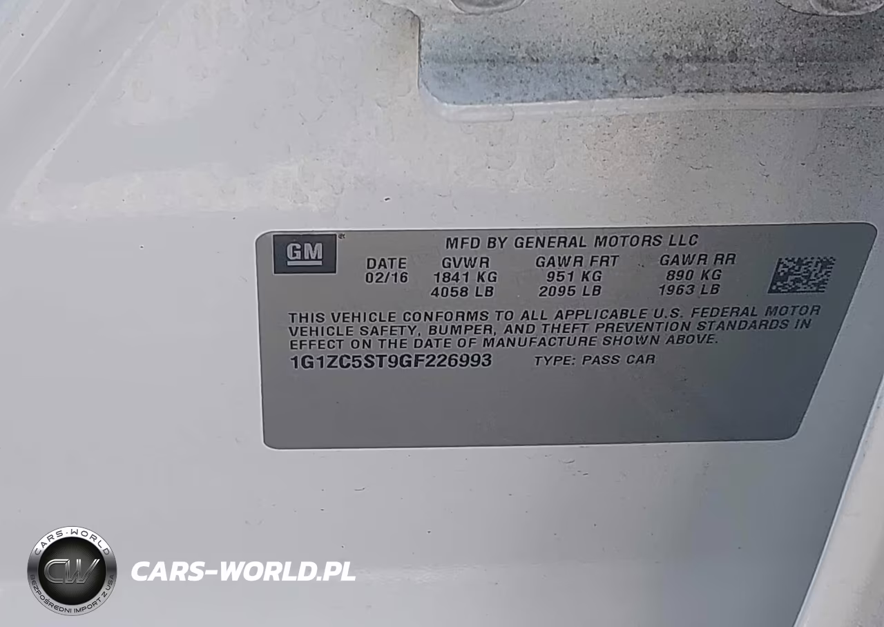2016 Chevrolet Malibu 1Fl VIN:1G1ZC5ST9GF226993 - 9