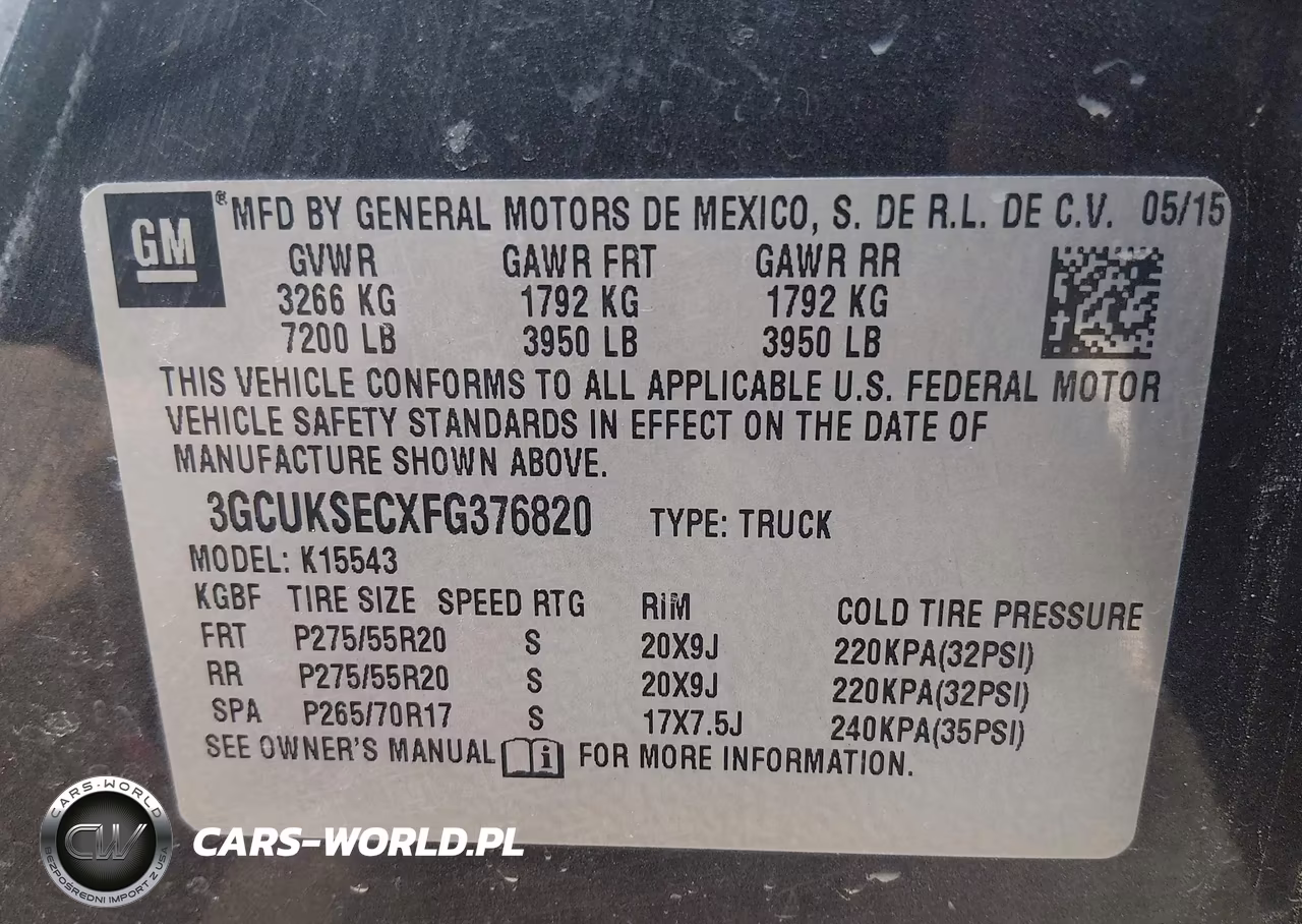 2015 Chevrolet Silverado 1500 Ltz VIN:3GCUKSECXFG376820 - 9