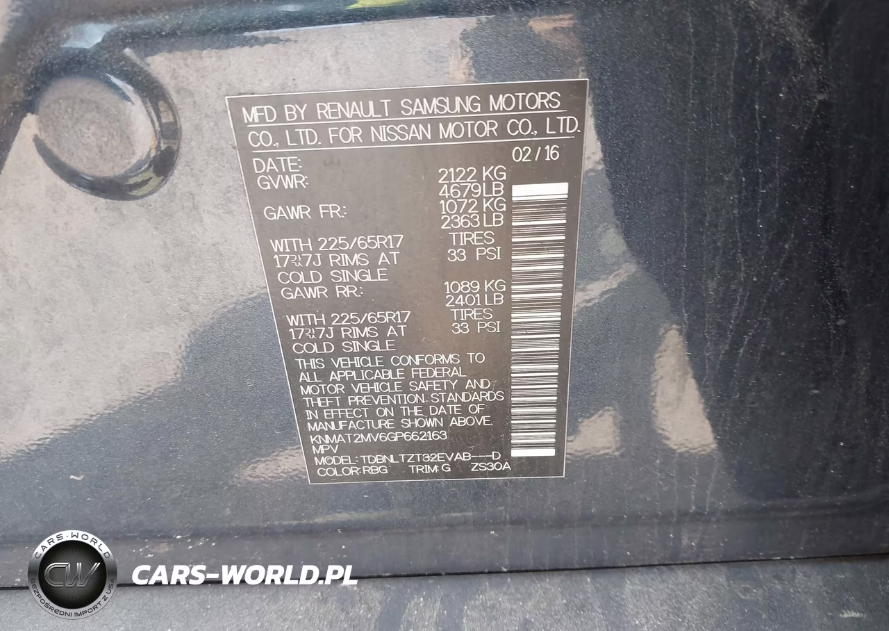 2016 Nissan Rogue Sv VIN:KNMAT2MV6GP662163 - 9