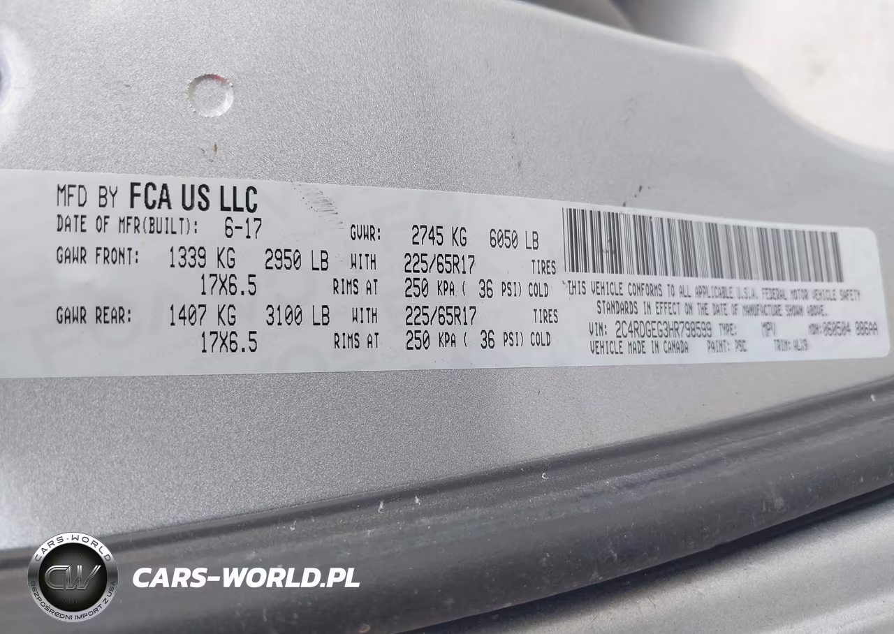 2017 Dodge Grand Caravan Gt VIN:2C4RDGEG3HR798599 - 9