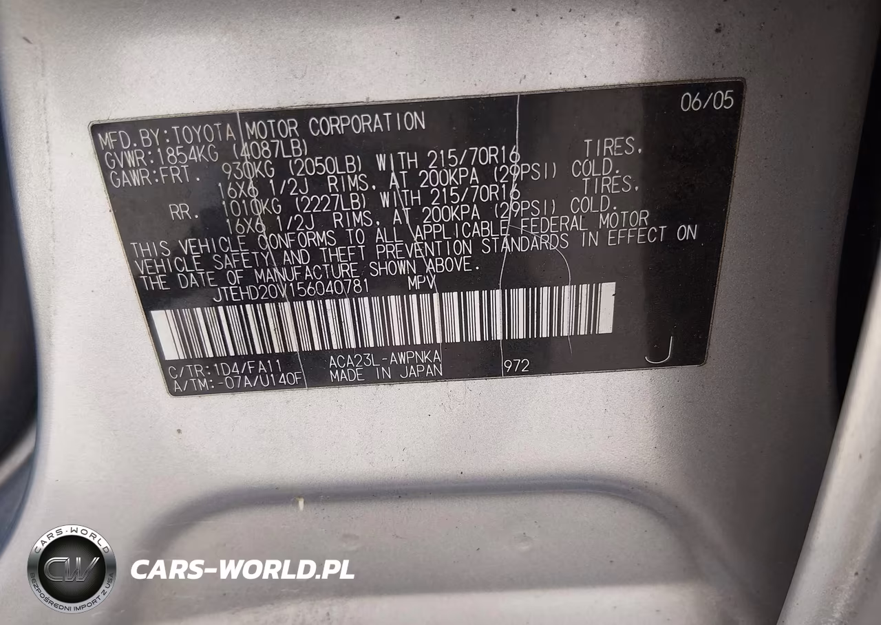 2005 Toyota Rav4 VIN:JTEHD20V156040781 - 9