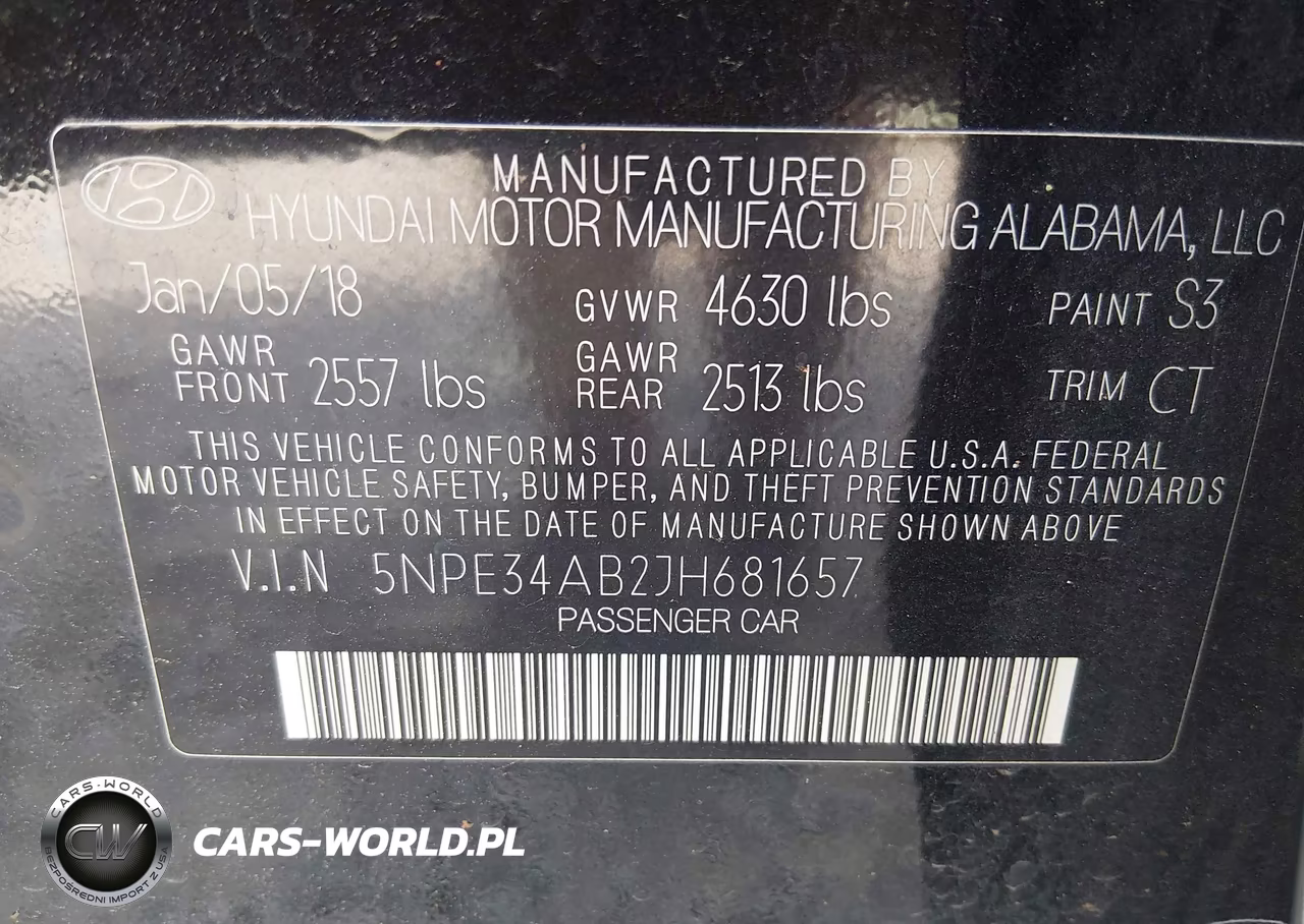 2018 Hyundai Sonata Sport 2.0T VIN:5NPE34AB2JH681657 - 9