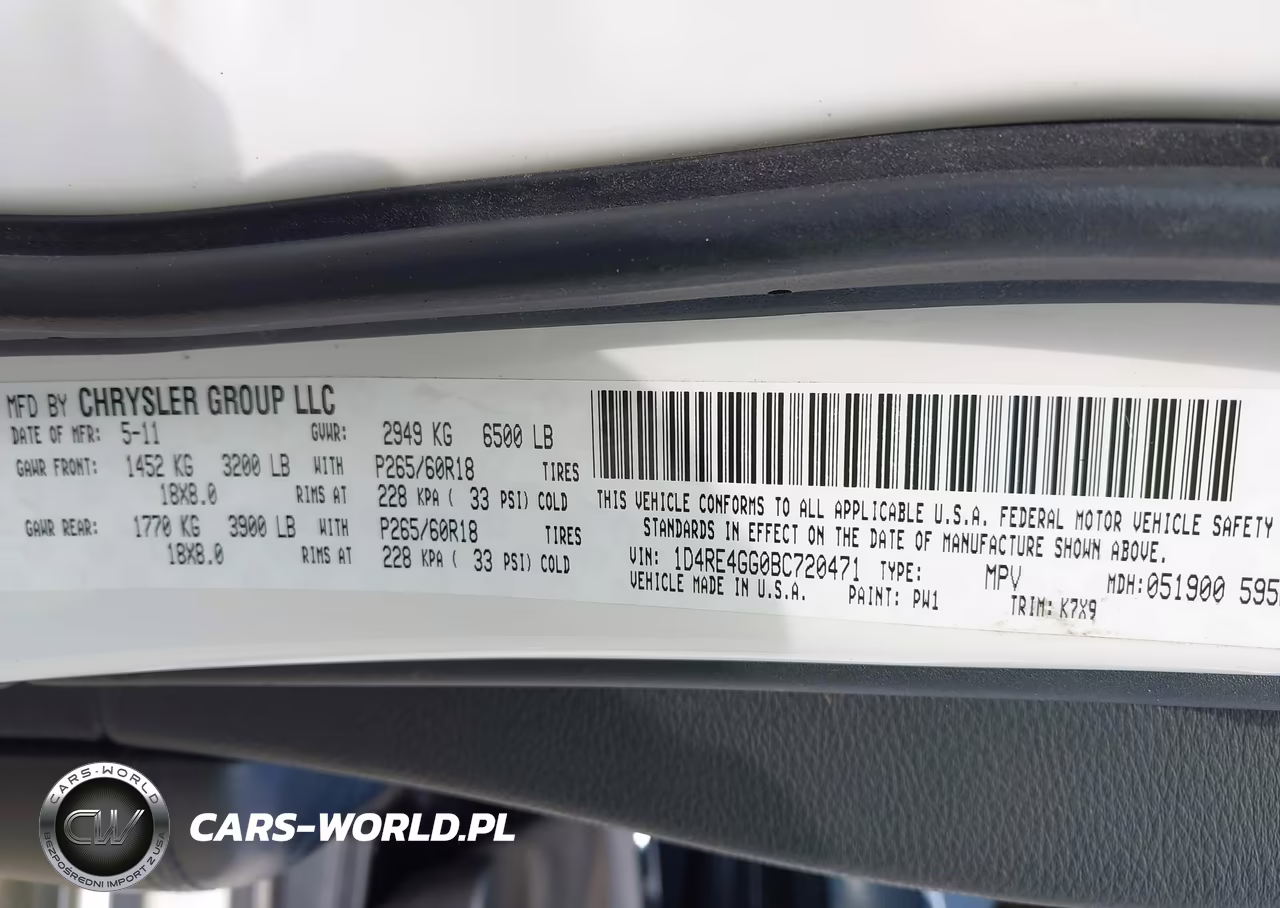 2011 Dodge Durango Crew VIN:1D4RE4GG0BC720471 - 9