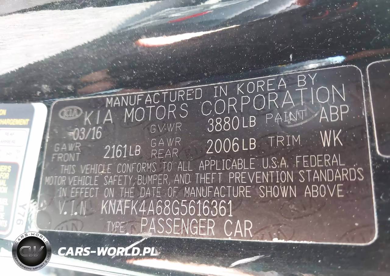 2016 Kia Forte Lx VIN:KNAFK4A68G5616361 - 9