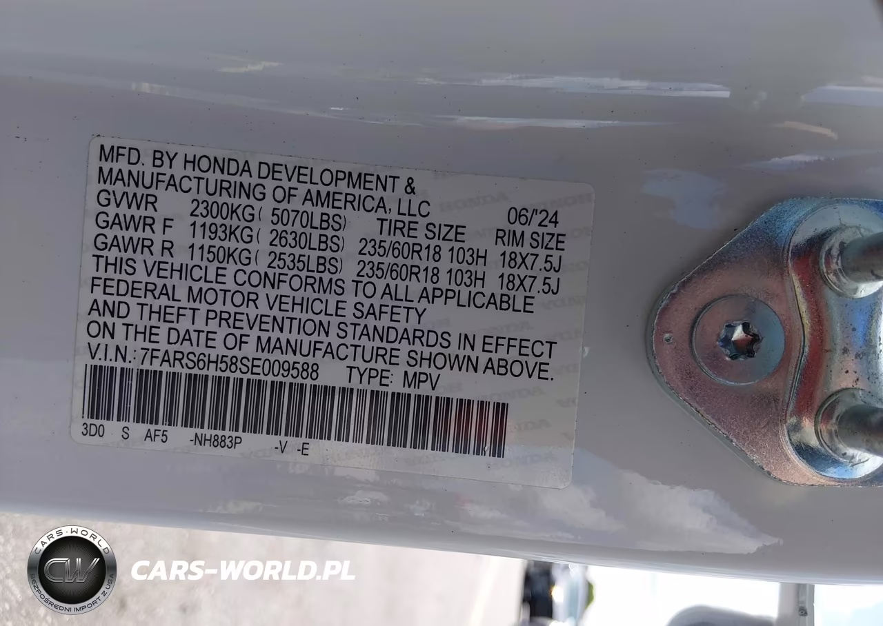 2025 Honda Cr-V Hybrid Sport VIN:7FARS6H58SE009588 - 9