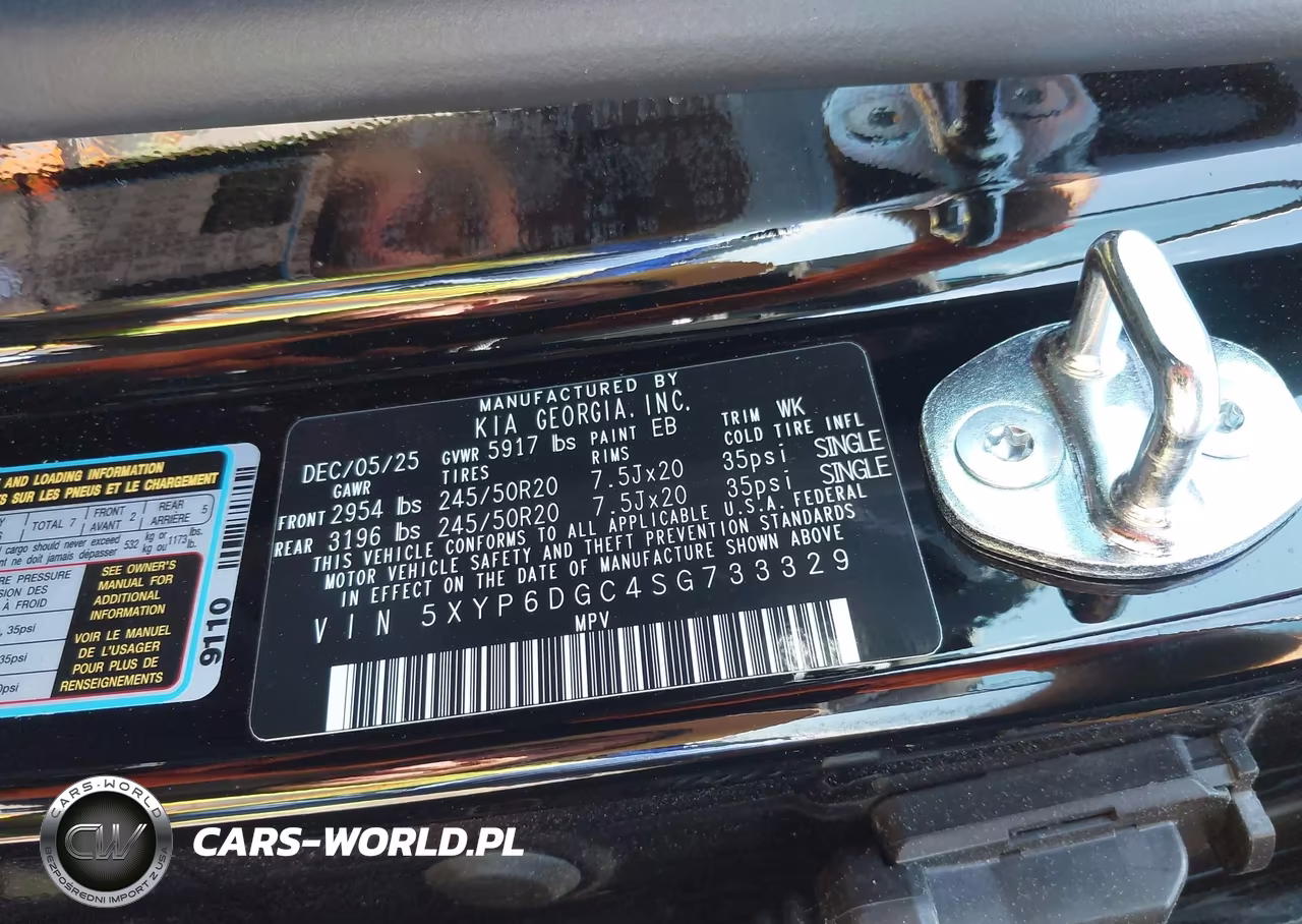 2025 Kia Telluride S VIN:5XYP6DGC4SG733329 - 9