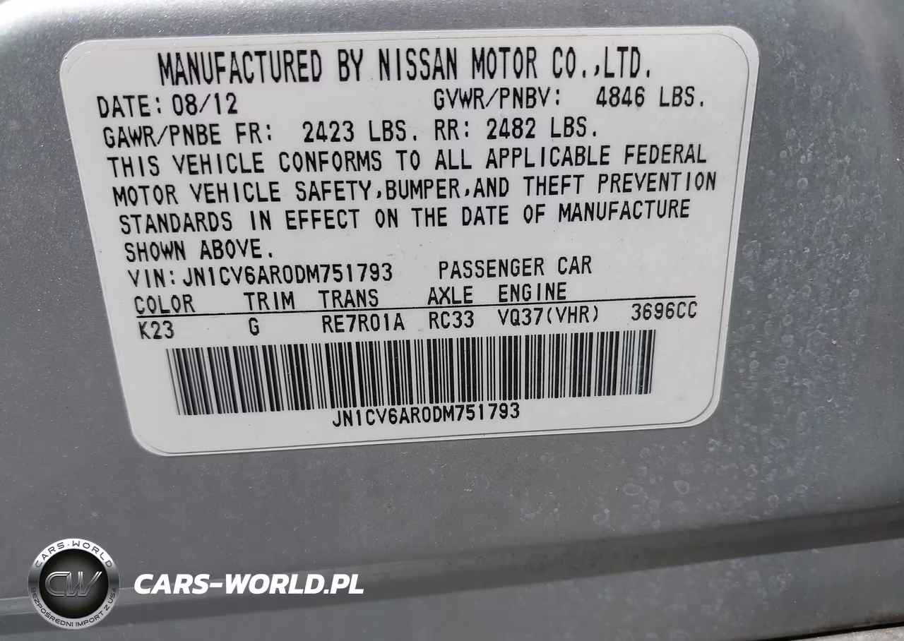 2013 Infiniti G37X VIN:JN1CV6AR0DM751793 - 9