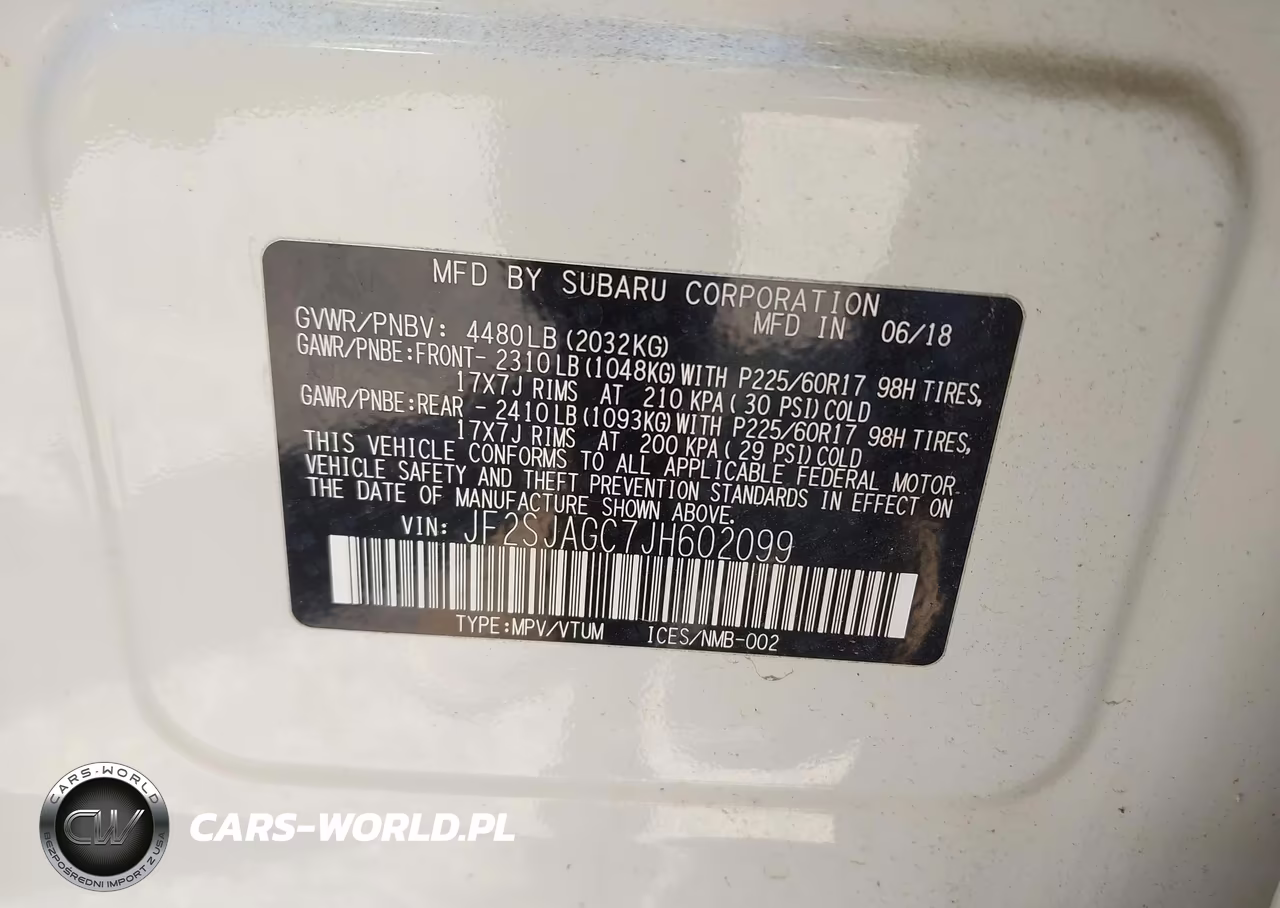 2018 Subaru Forester 2.5I Premium VIN:JF2SJAGC7JH602099 - 9