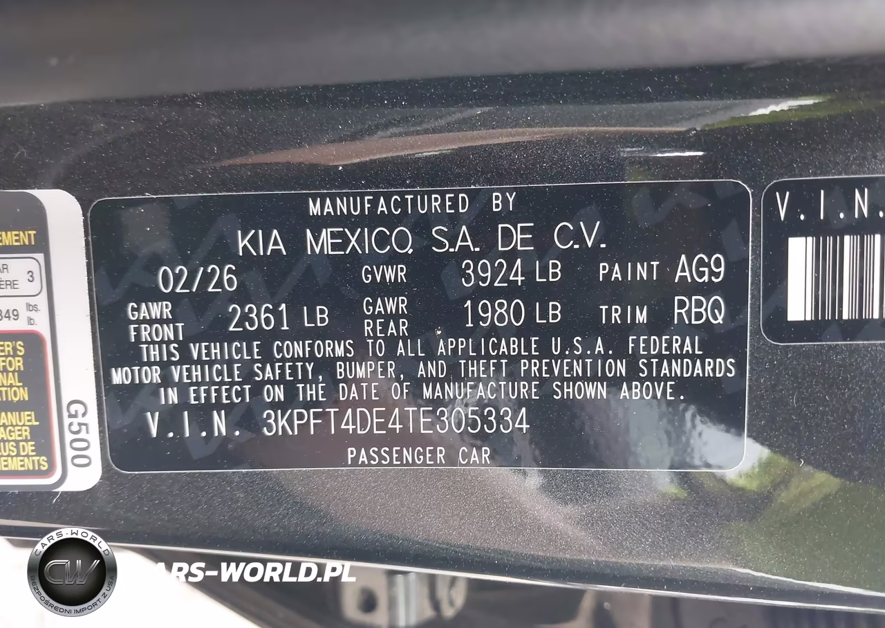 2026 Kia K4 Lxs VIN:3KPFT4DE4TE305334 - 9