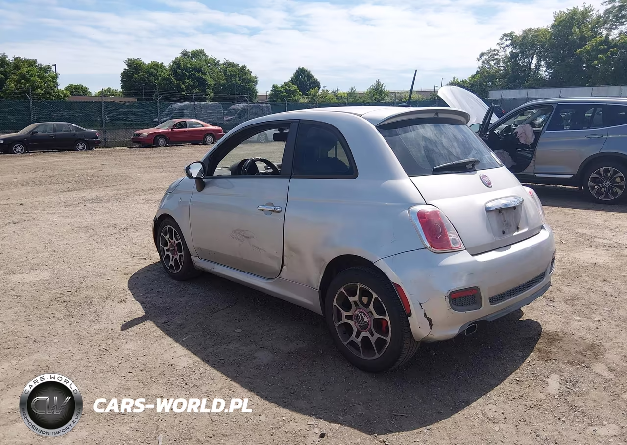 2012 Fiat 500 Sport VIN:3C3CFFBR7CT110212 - 3