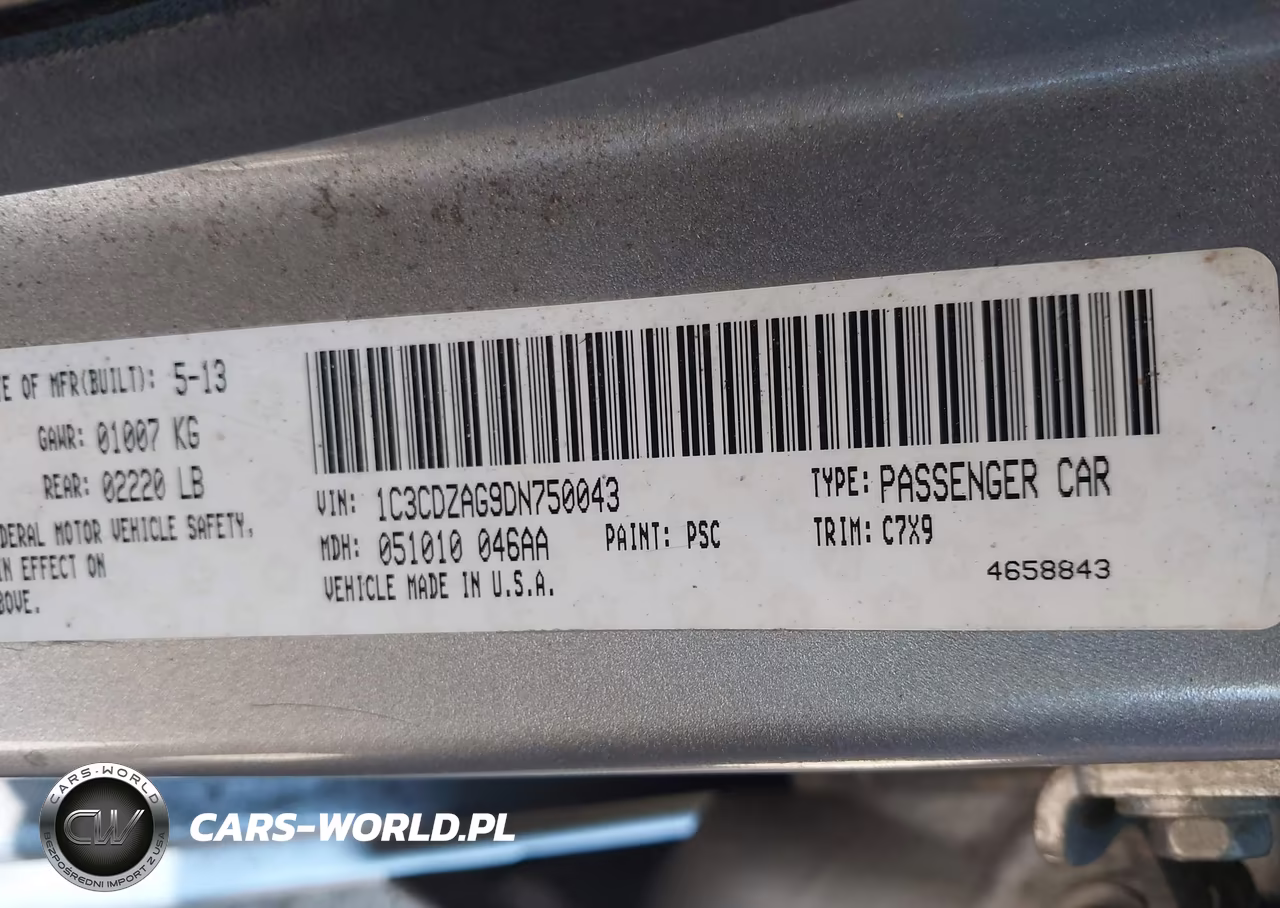 2013 Dodge Avenger Se V6 VIN:1C3CDZAG9DN750043 - 9