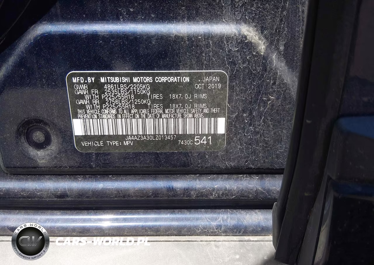 2020 Mitsubishi Outlander Le 2.4 S-Awc VIN:JA4AZ3A30LZ013457 - 9