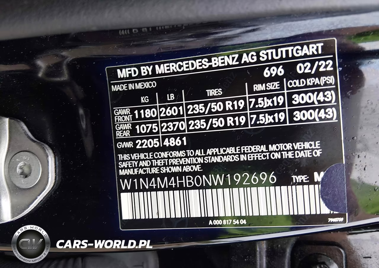 2022 Mercedes-Benz Glb 250 4Matic VIN:W1N4M4HB0NW192696 - 9