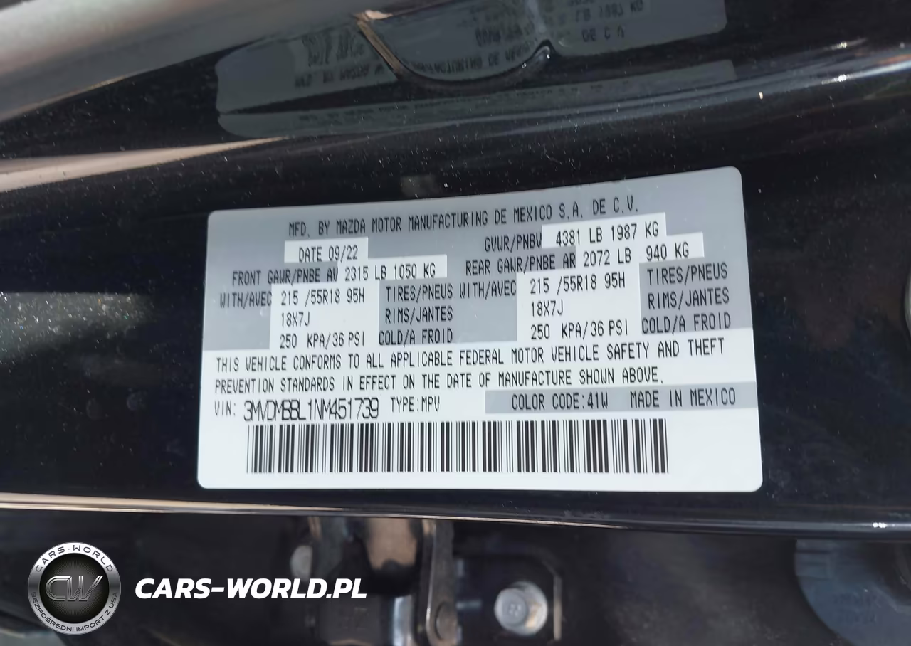 2022 Mazda Cx-30 Select VIN:3MVDMBBL1NM451739 - 9