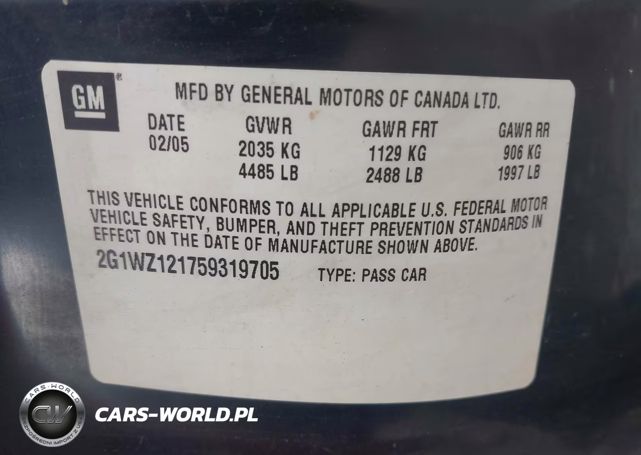 2005 Chevrolet Monte Carlo Supercharged Ss VIN:2G1WZ121759319705 - 9