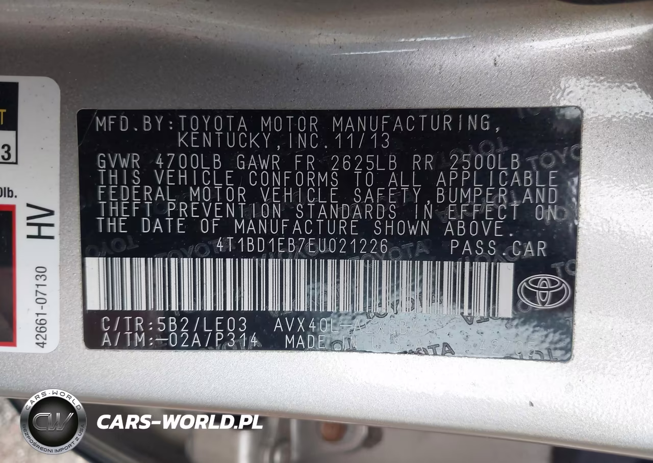 2014 Toyota Avalon Hybrid Xle Touring VIN:4T1BD1EB7EU021226 - 9