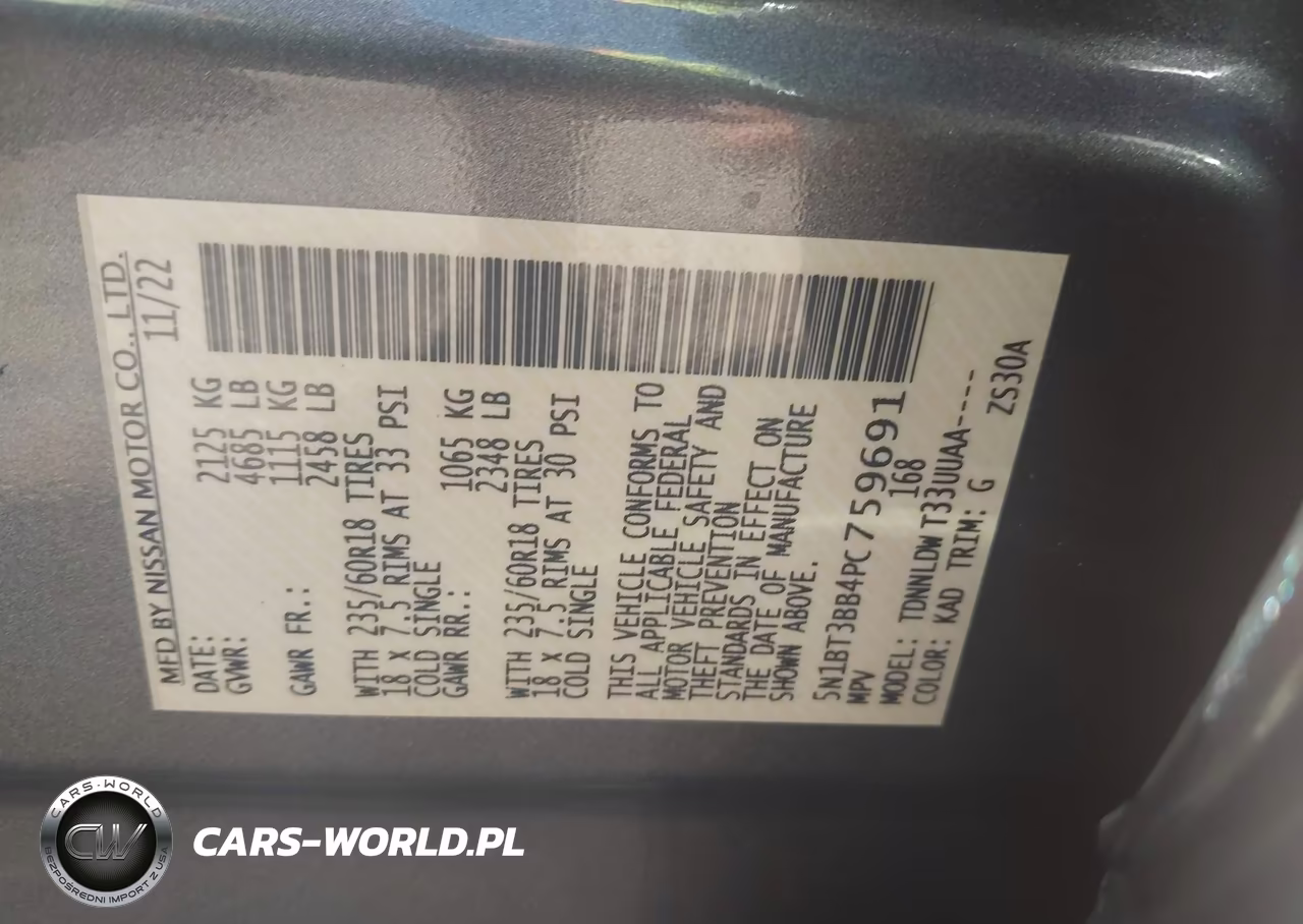 2023 Nissan Rogue Sv Intelligent Awd VIN:5N1BT3BB4PC759691 - 9