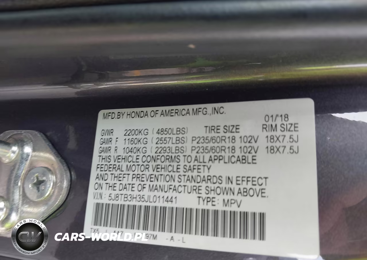 2018 Acura Rdx Acurawatch Plus Package VIN:5J8TB3H35JL011441 - 9