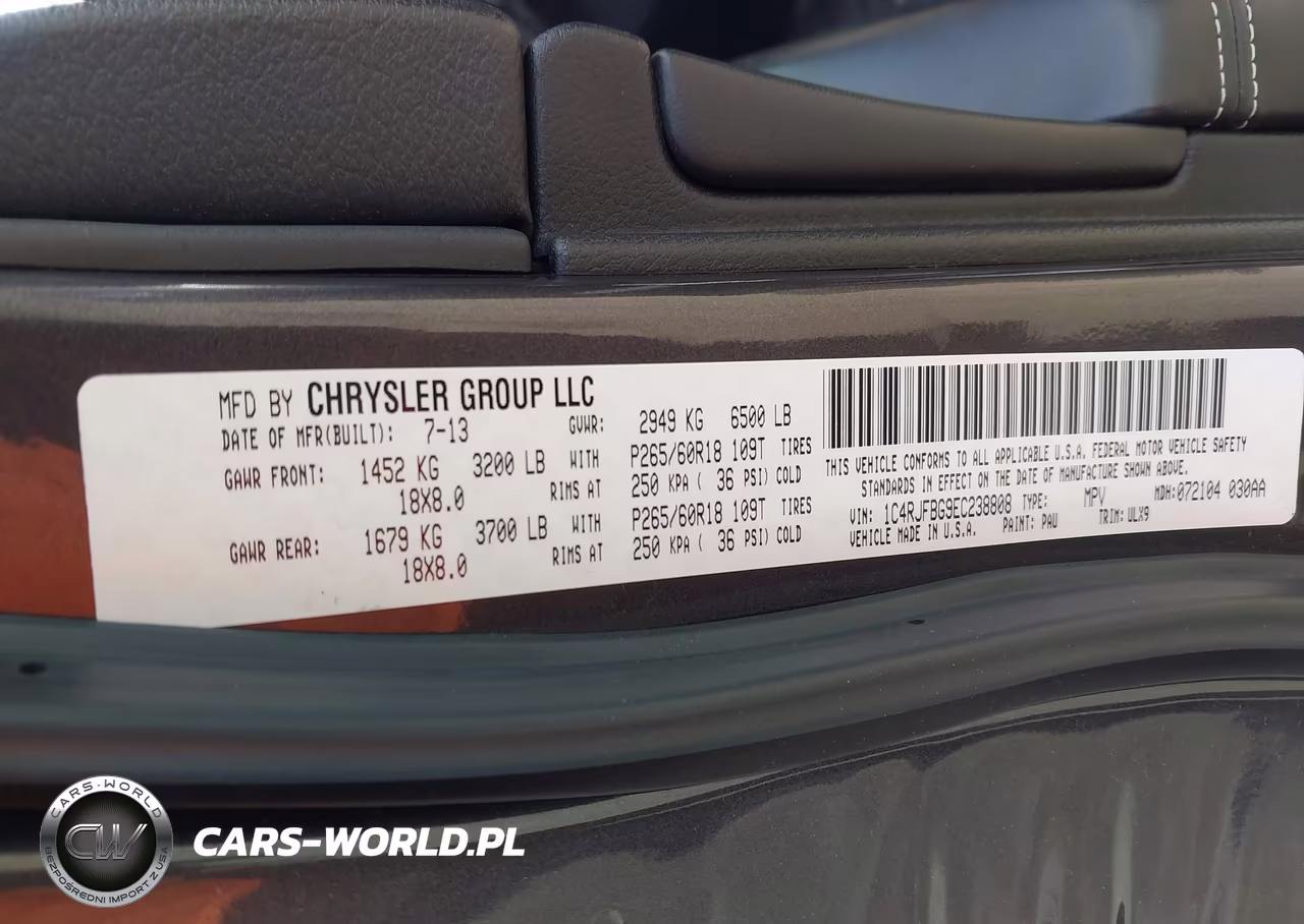 2014 Jeep Grand Cherokee Limited VIN:1C4RJFBG9EC238808 - 9