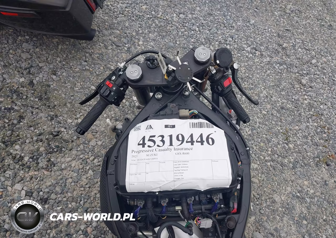 2025 Suzuki Gsx-R600 VIN:JS1GN7FA0S7100919 - 7