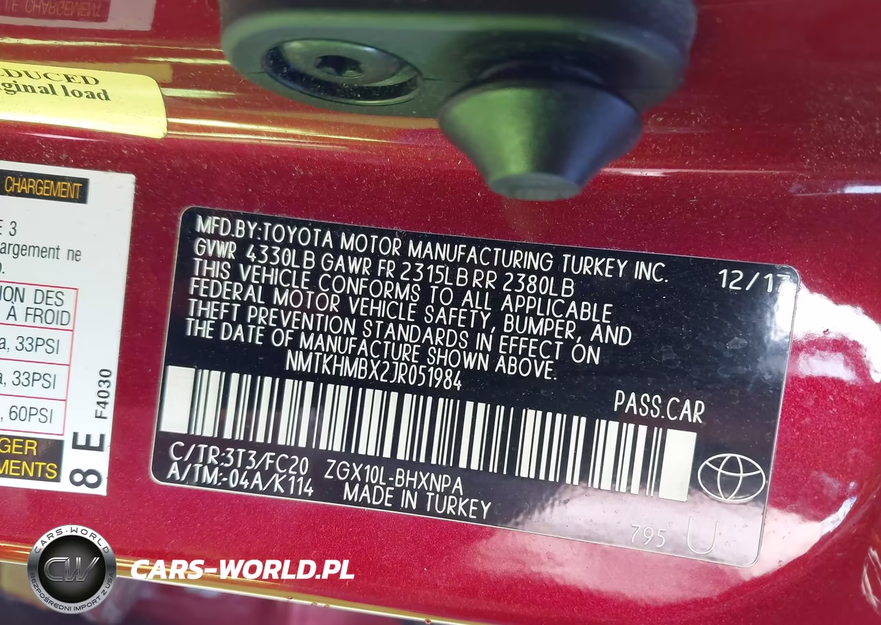 2018 Toyota C-Hr Xle Premium VIN:NMTKHMBX2JR051984 - 9