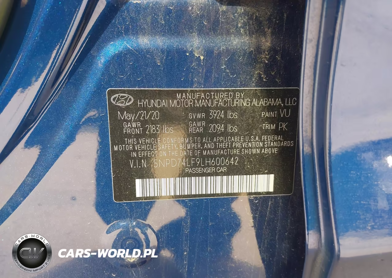 2020 Hyundai Elantra Se VIN:5NPD74LF9LH600642 - 9