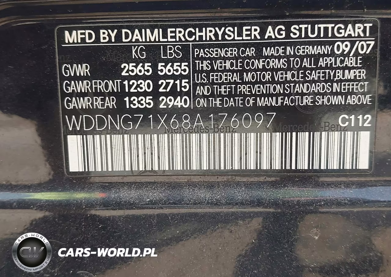 2008 Mercedes-Benz S 550 VIN:WDDNG71X68A176097 - 9