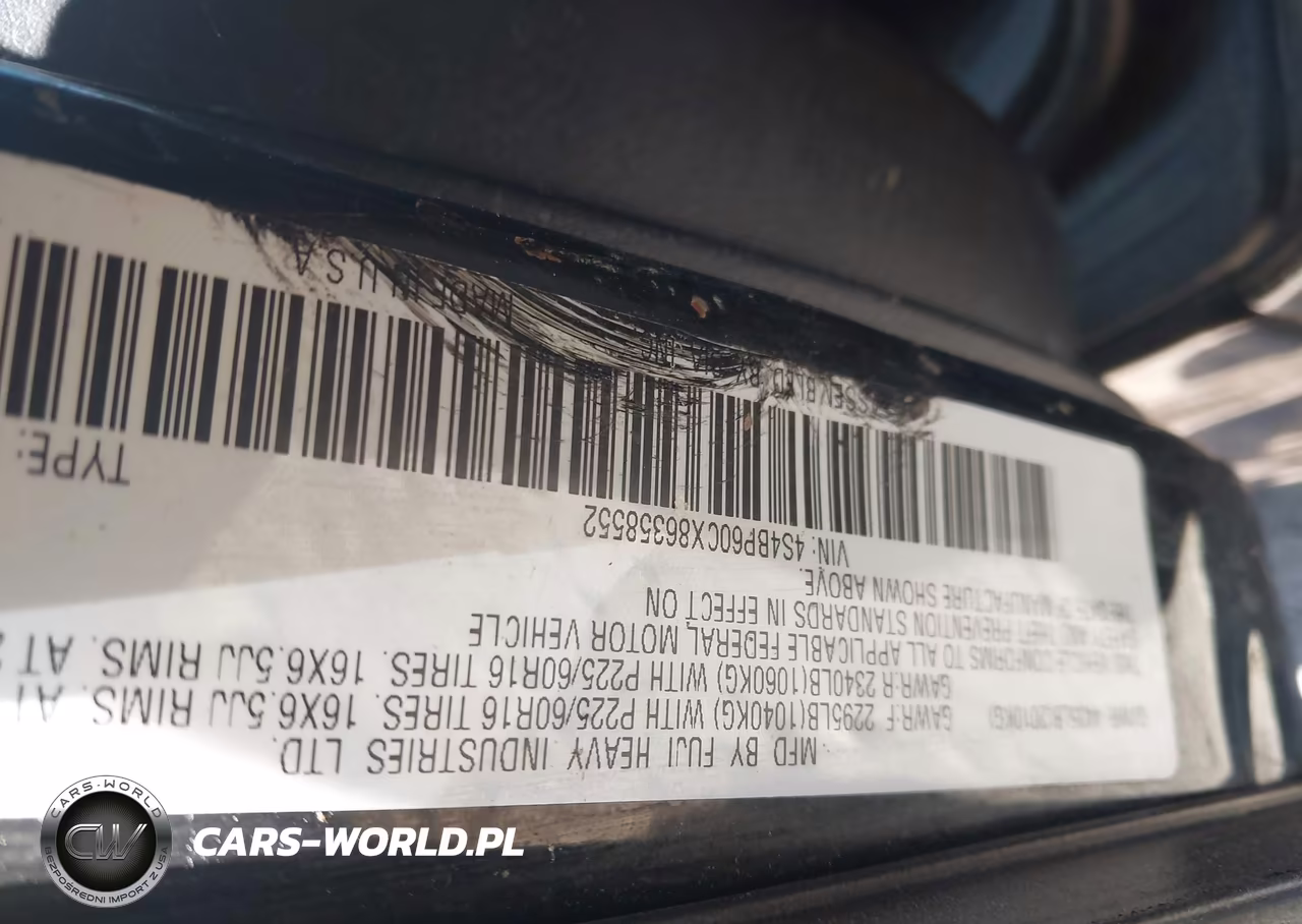 2008 Subaru Outback VIN:4S4BP60CX86358552 - 9