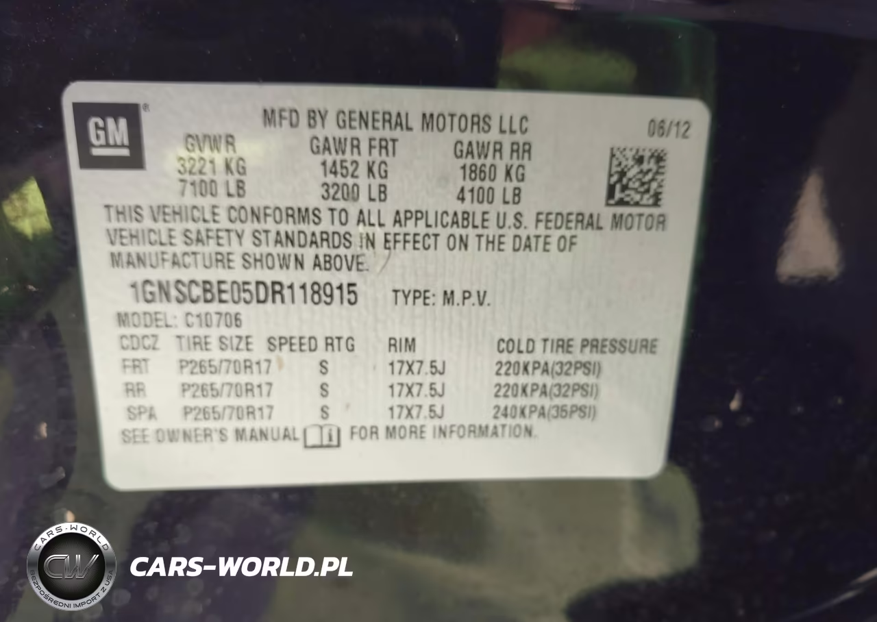 2013 Chevrolet Tahoe Lt VIN:1GNSCBE05DR118915 - 9