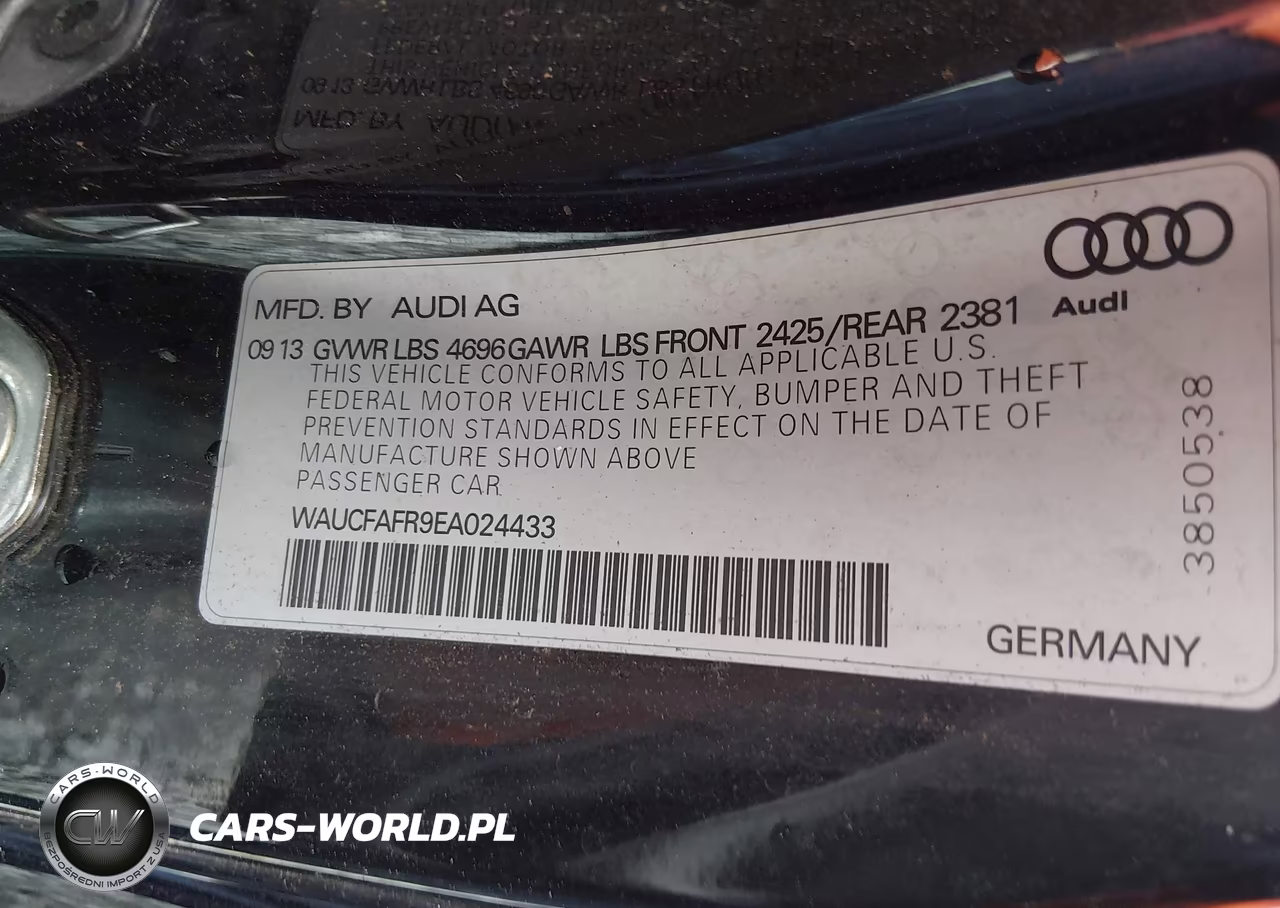 2014 Audi A5 2.0T Premium VIN:WAUCFAFR9EA024433 - 9