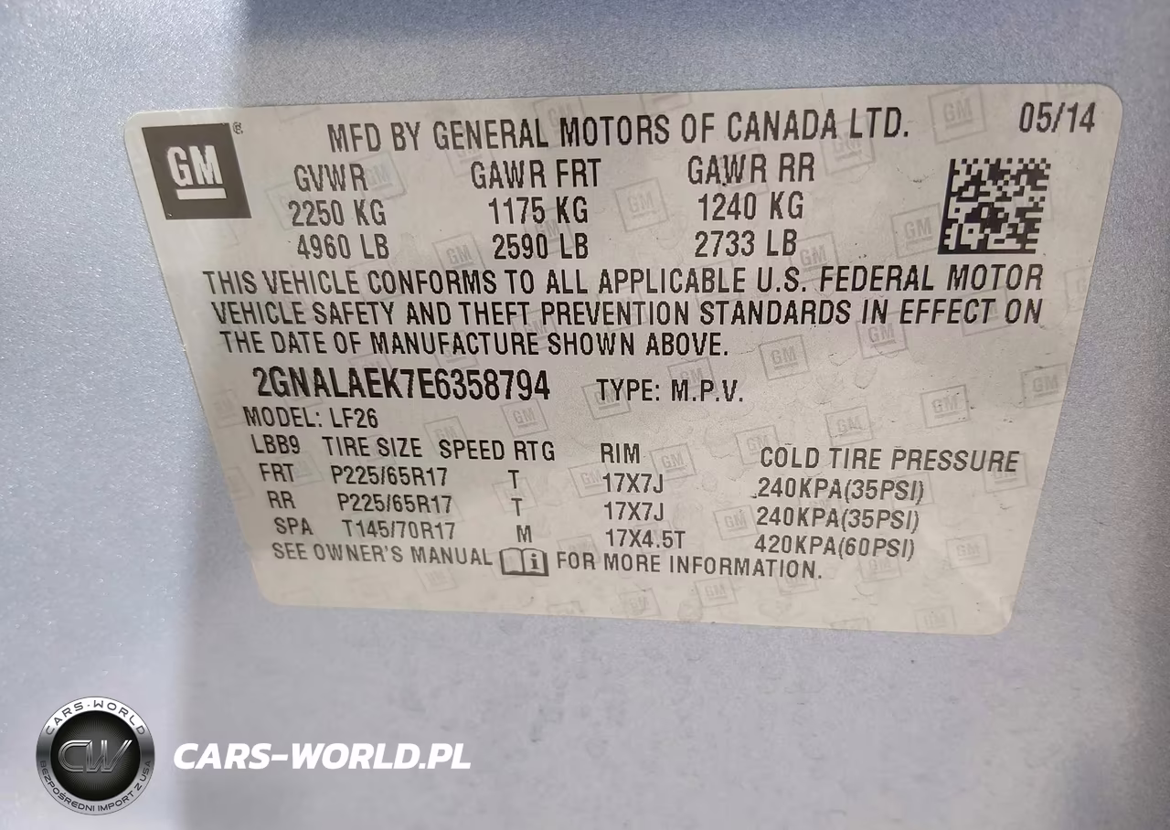 2014 Chevrolet Equinox Ls VIN:2GNALAEK7E6358794 - 9