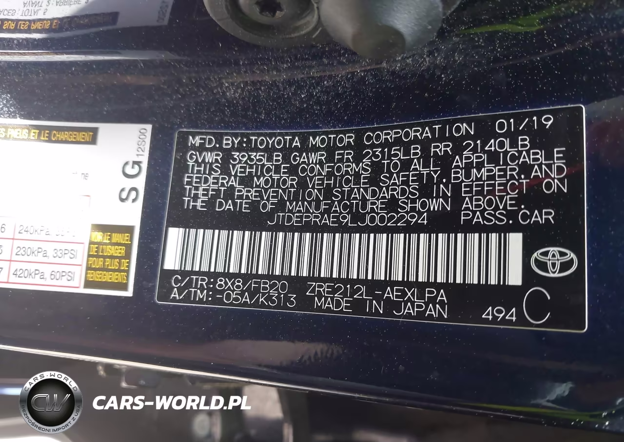 2020 Toyota Corolla Le VIN:JTDEPRAE9LJ002294 - 9