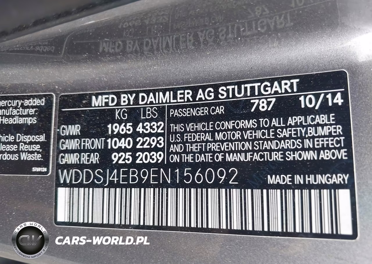 2014 Mercedes-Benz Cla 250 VIN:WDDSJ4EB9EN156092 - 9
