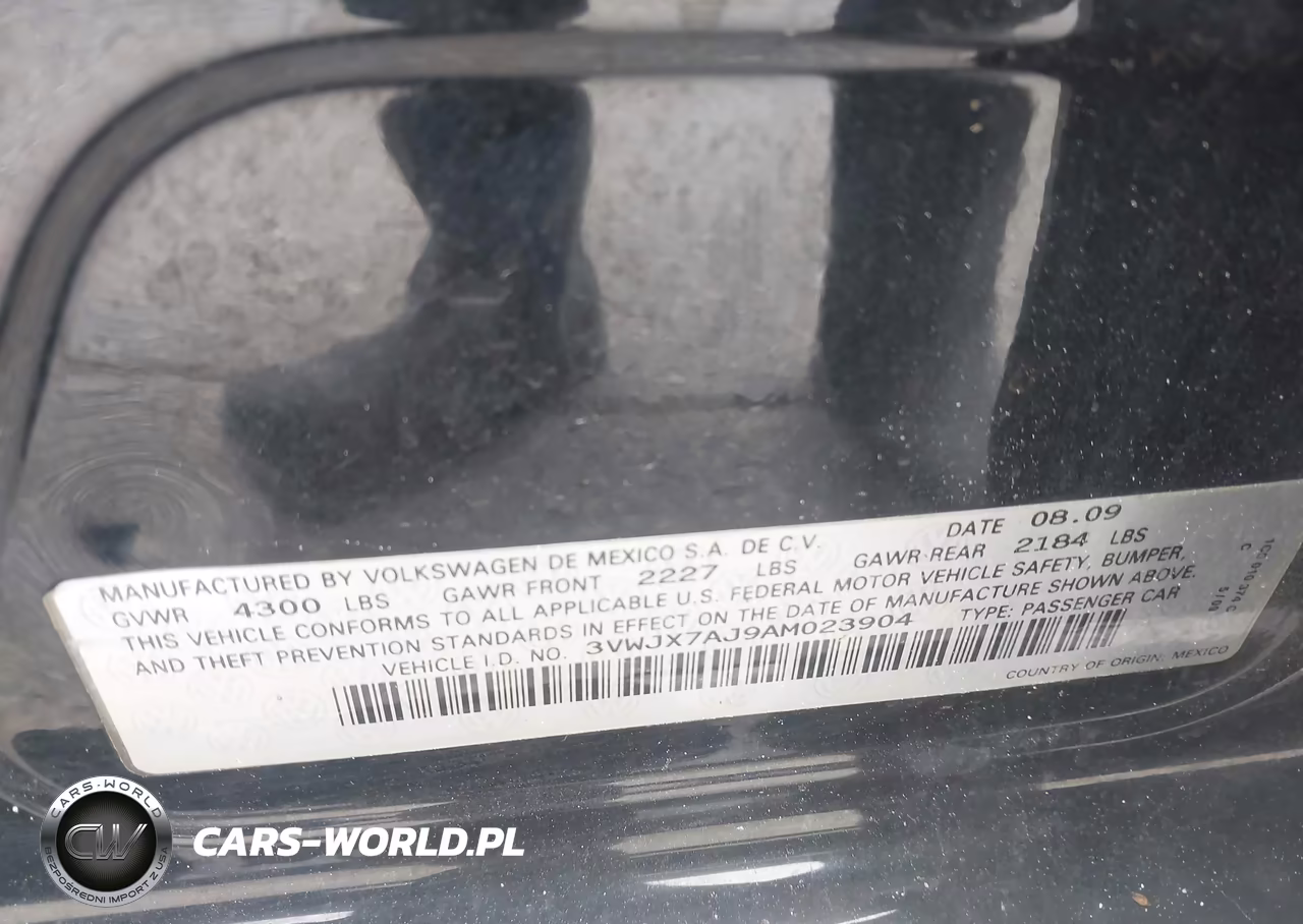 2010 Volkswagen Jetta S VIN:3VWJX7AJ9AM023904 - 9