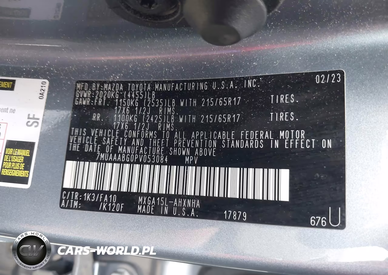2023 Toyota Corolla Cross L VIN:7MUAAABG0PV053084 - 9