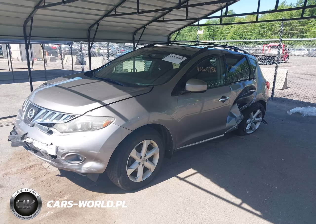 2010 Nissan Murano Sl VIN:JN8AZ1MW9AW104519 - 2