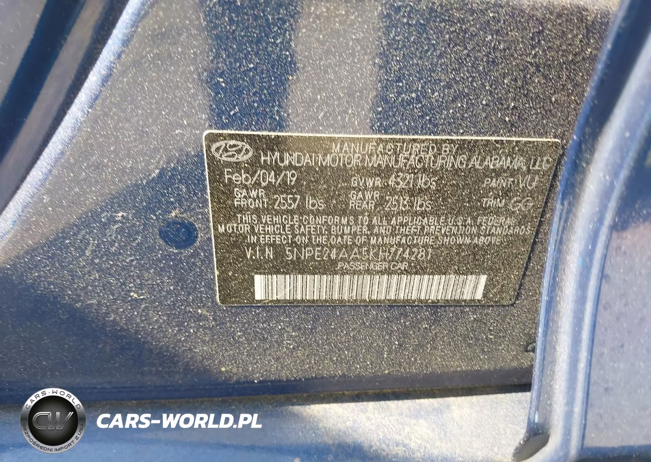 2019 Hyundai Sonata Eco VIN:5NPE24AA5KH774281 - 9