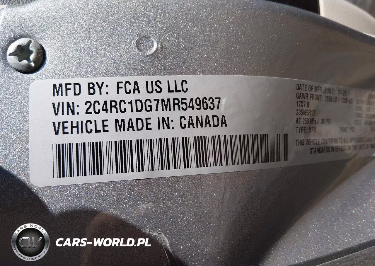 2021 Chrysler Voyager Lxi VIN:2C4RC1DG7MR549637 - 9
